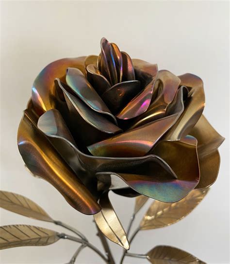 Large Handmade Metal Rose Garden Sculpture unique gifts - Etsy Italia