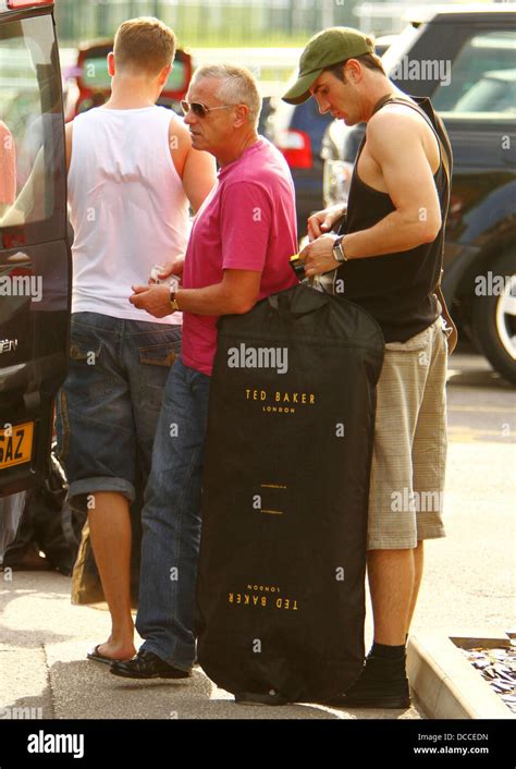 Jimmy McKenna and Matt Milburn Hollyoaks cast outside their hotel ahead ...