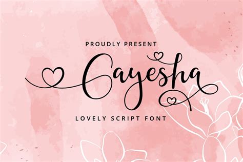 Heart Font Elegant Font Calligraphy Font Valentine Font | Etsy