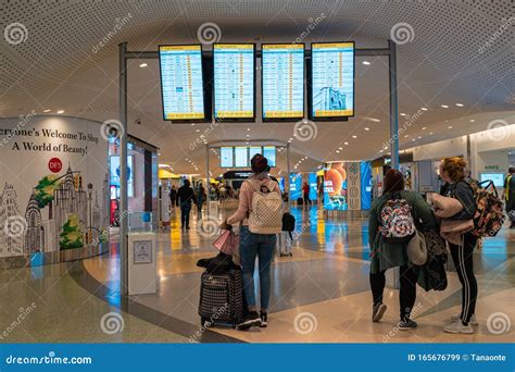 New York, November 19: Screens Showing Flight Departures in Terminal 4 ...