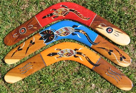 Aboriginal Boomerangs Crosshatch Art