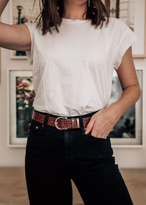 All Year Round Staples - Pretty in the Pines, New York City Lifestyle Blog | Brown belt outfit ...