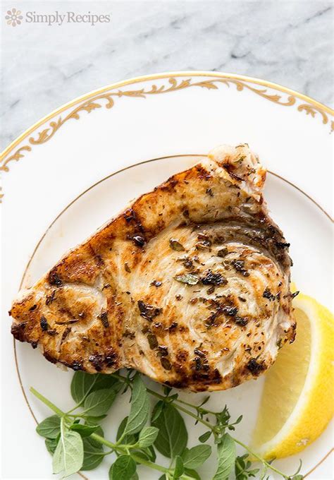 Grilled Swordfish Steaks with Lemon Oregano Marinade Recipe