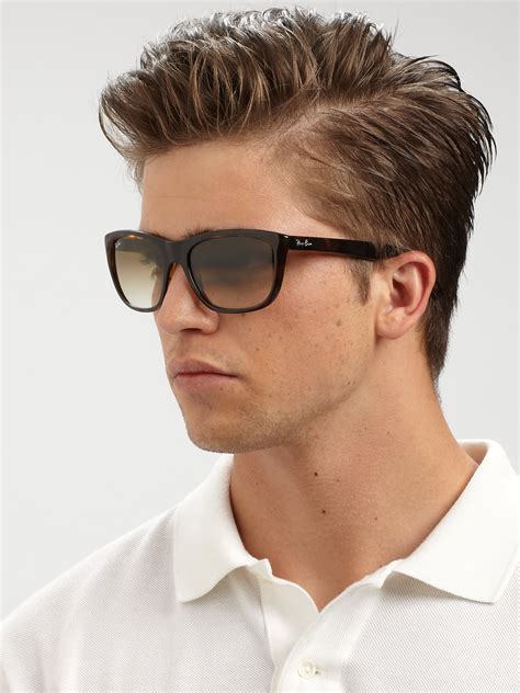 Ray-Ban Rb4147 60mm Flat-top Boyfriend Wayfarer Sunglasses in Brown for Men - Lyst