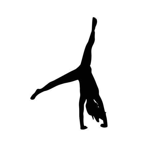 Female Gymnastics Silhouette 7163506 Vector Art at Vecteezy