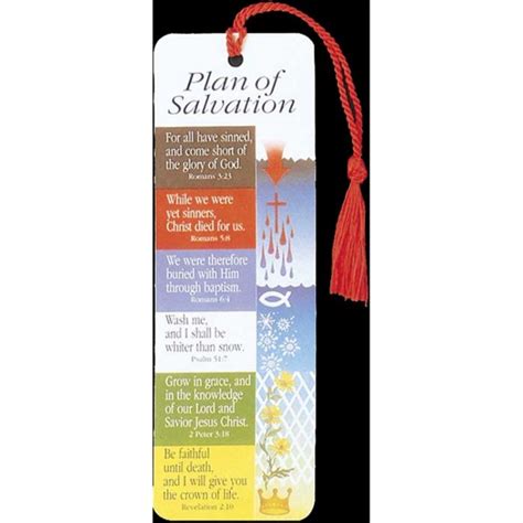 Bookmark Plan of Salvation Tassel Pack of 12