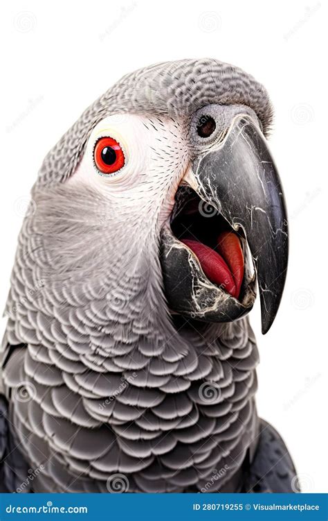 African Grey Parrot Talking Stock Illustration - Illustration of owner, claws: 280719255