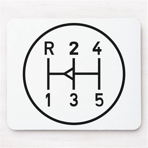 Sports car gear knob, transmission shift pattern mouse pad | Zazzle | Shift pattern, Pattern ...