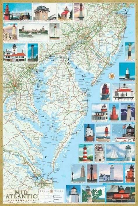 East Coast Lighthouses Map - Living Room Design 2020