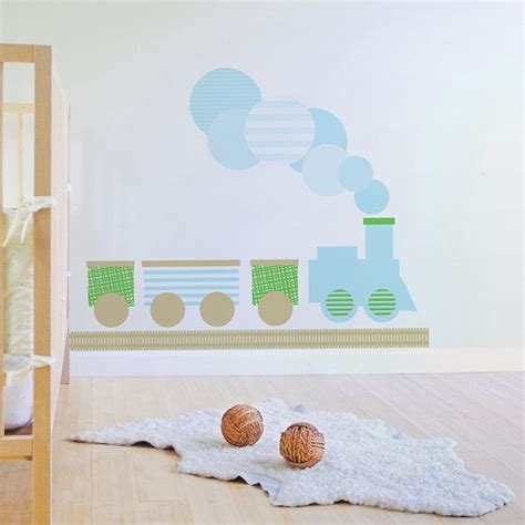 Train Fabric Decal - Removable and Reusable Wall Decal for Nursery or Kids Room — Removable Wall ...