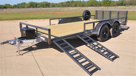 Side Load ATV Ramps/Gate (Legacy) - Loading Options - Diamond C Trailers