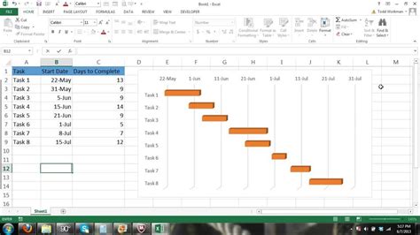 How to build a gantt chart in excel – Builders Villa