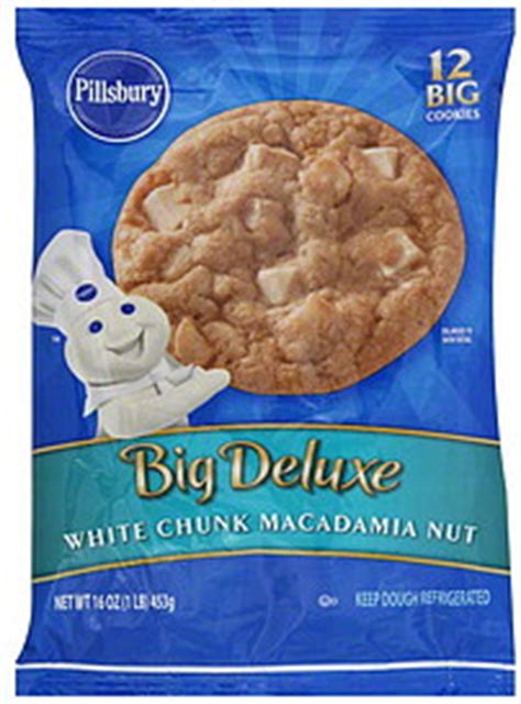 Pillsbury Cookie Dough White Chunk Macadamia Nut 16.0 oz Nutrition ...