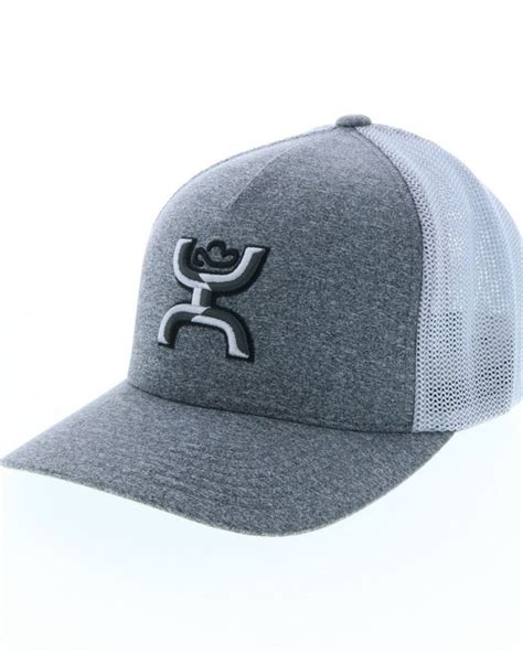 HOOey Men's Coach 2-Tone Embroidered Logo Cap, Heather Grey | Country hats, Hooey hats, Hats for men