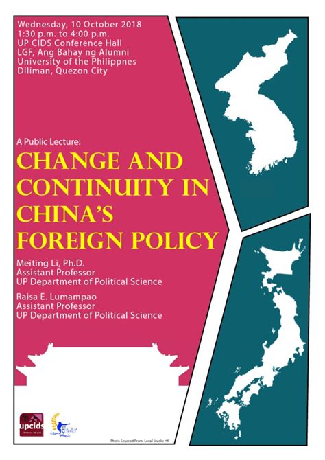 UP CIDS conducts Public Lecture on “Change and Continuity in China’s Foreign Policy ...