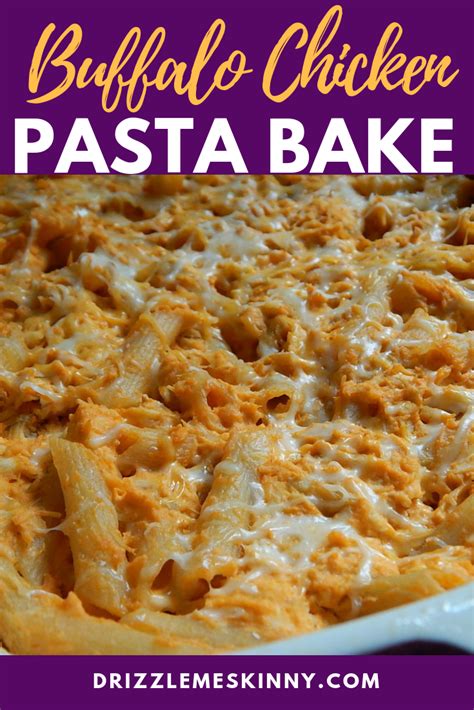 Buffalo Chicken Pasta Bake - 6 WW freestyle points Buffalo Chicken ...