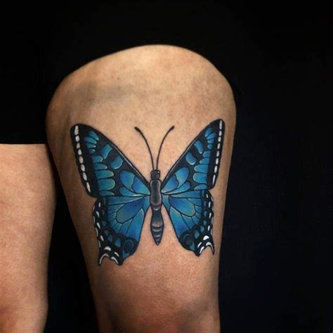 Top 63+ Best Blue Butterfly Tattoo Ideas - [2021 Inspiration Guide]