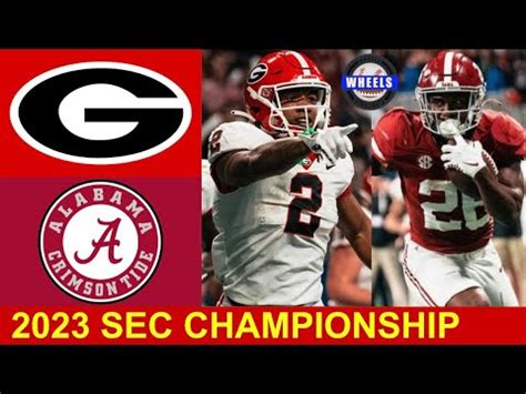 #8 Alabama vs #1 Georgia | INCREDIBLE SEC CHAMPIONSHIP GAME | 2023 ...