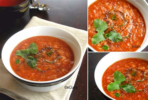 Tomato Bread Soup | eCurry - The Recipe Blog