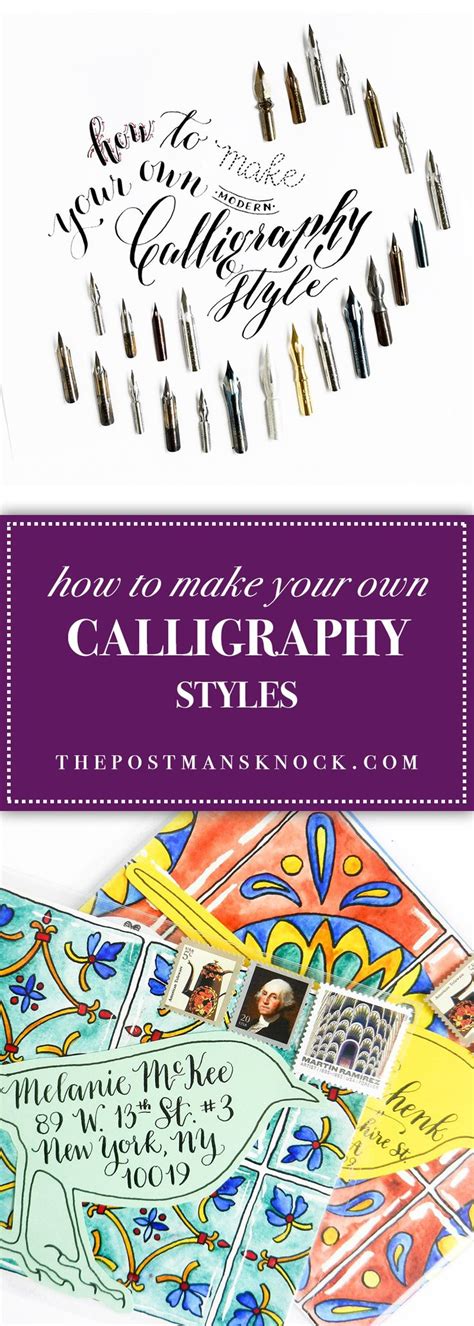 How to Make Your Own Calligraphy Styles | Calligraphy styles, Calligraphy, Hand lettering