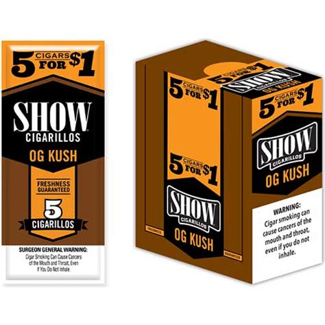 Show Cigarillos OG Kush 15 5pks | BuyPipeTobacco.com