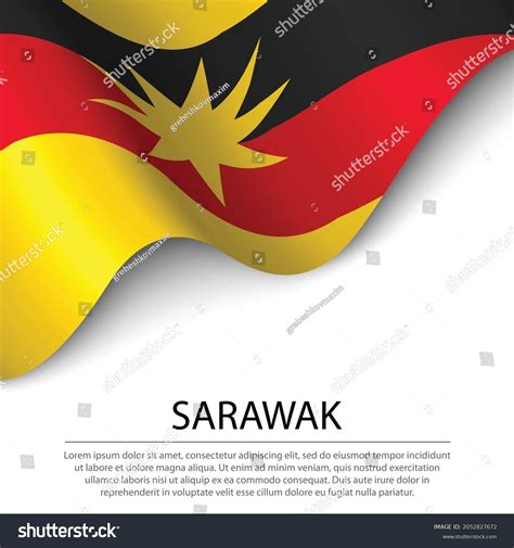 Waving Flag Sarawak State Malaysia On Stock Vector (Royalty Free ...