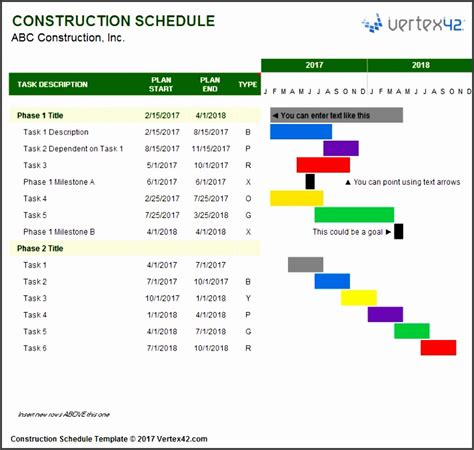 4 Project Timeline Excel Template - SampleTemplatess - SampleTemplatess