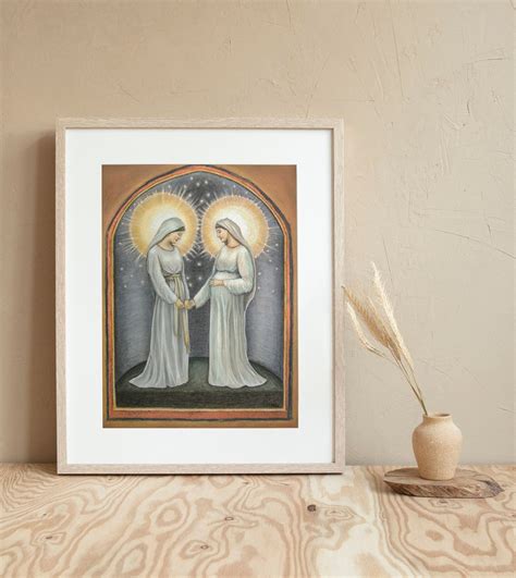 The Visitation of Mary Art Print Mary and Elizabeth Art - Etsy