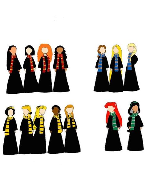 Disney Princesses Hogwarts by Im-On-A-Roll on DeviantArt | Disney prensesleri, Disney çizimleri ...