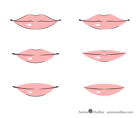 How to Draw Anime Lips Tutorial - AnimeOutline