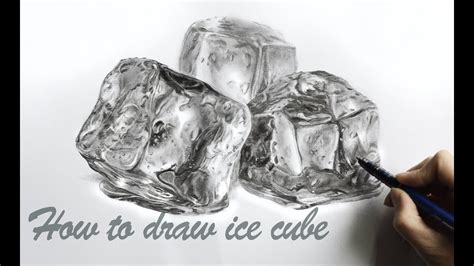 How to draw ice cube-Step by Step Tutorial - YouTube