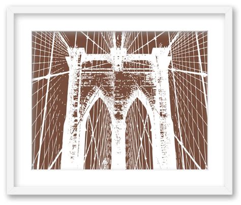 Brooklyn Bridge. NYC Wall Art Decoration Print 8x10. Free Shipping. - Etsy