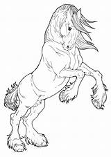 Printable Coloring Pages Horses sketch template