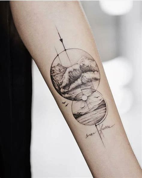 20 Best Best Nature Tattoos Pictures - MomCanvas | Geometric tattoo nature, Geometric tattoo ...