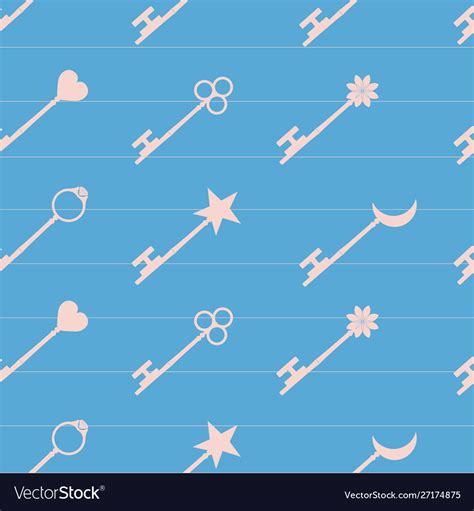 Lucky symbols collection background seamless Vector Image