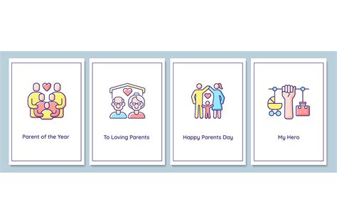 Parents Day Celebration Greeting Cards Graphic by bsd studio · Creative Fabrica