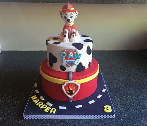 Paw patrol Marshall cake. | Paw patrol birthday cake, Marshall paw patrol birthday, Paw patrol ...