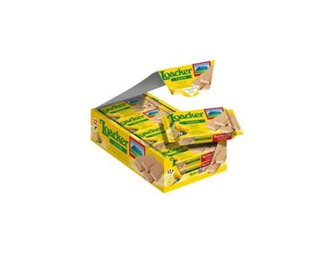 Loacker Lemon 1.59 oz. Wafers - 12 / Box – Candy Favorites