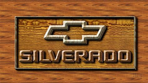 Chevrolet Wood Silverado Logo, Chevrolet Trucks, Chevrolet Truck ...