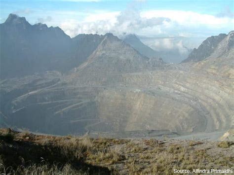 Grasberg Open Pit Copper Mine, Tembagapura, Irian Jaya, Indonesia ...