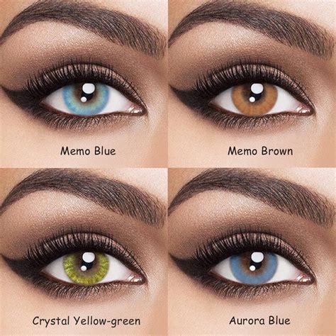 Vcee Crystal Brown Colored Contact Lenses | Contact lenses colored ...