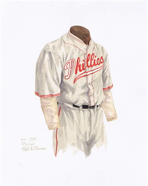 Philadelphia Phillies 1934 uniform artwork | This is a highl… | Flickr