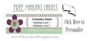 Free Mailing Labels