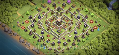 Best Base TH11 with Link, Anti 3 Stars Anti GoWiWi / GoWiPe - Town Hall Level 11 Base Copy, #36