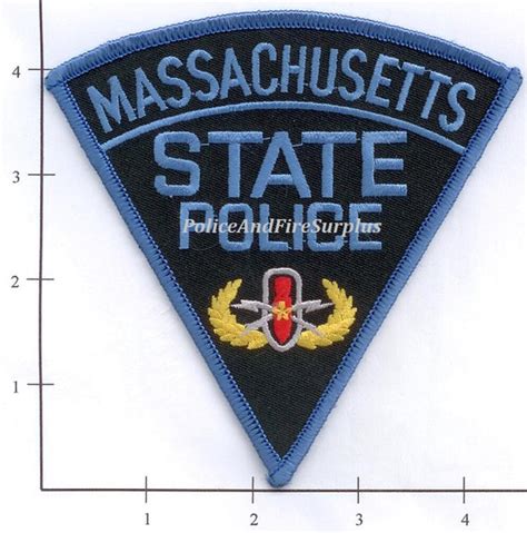 Massachusetts - Massachusetts State Police Patch – Police And Fire Surplus