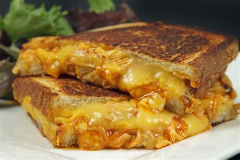 Buffalo Chicken Grilled Cheese Sandwich - Chef Dennis