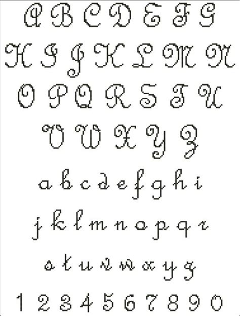 French Script Alphabet - PinoyStitch