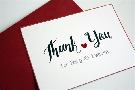 Valentine Card Thank You For Being so Awesome de la boutique ...