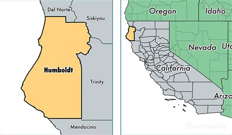 Map Of Humboldt County Ca - Cities And Towns Map