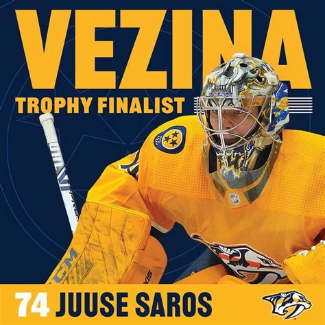 A finalist in his first season as starting goaltender. Smashville is proud of you, Juice! The ...